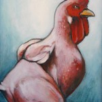 Cock-a-doodle-do 1b 12x16 sold