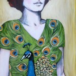 Chick #10 (with dress) 18x24 $695